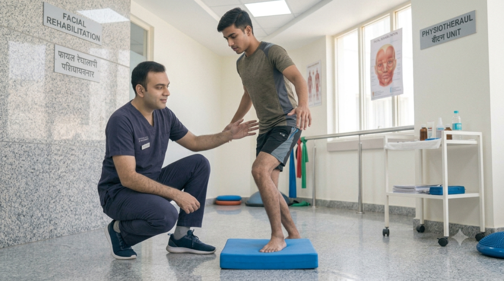 Ankle sprain physiotherapy near Gaur City Greater Noida West